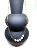 COLLIER HAPPY DORÉ/BLANC
