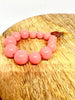 BOUCLE D'OREILLE PERLE ROSE