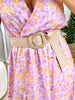 CEINTURE PAILLE ROSE