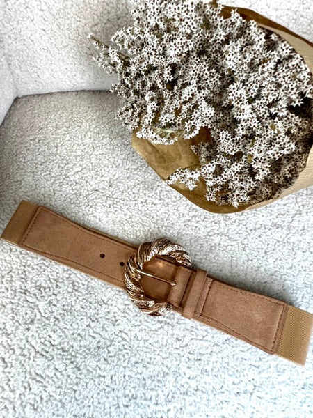 CEINTURE DITA BEIGE FONCÉ
