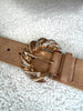 CEINTURE DITA BEIGE FONCÉ