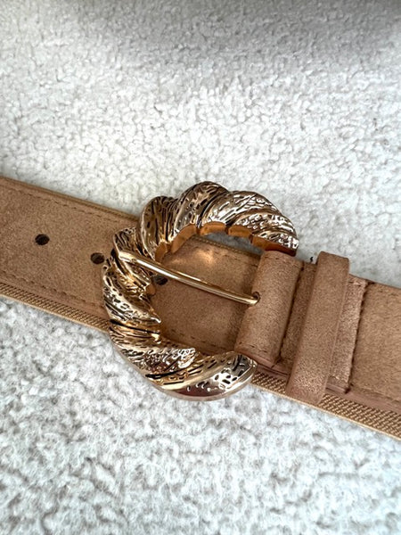 CEINTURE DITA BEIGE FONCÉ