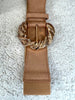 CEINTURE DITA BEIGE FONCÉ