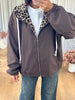 BlOUSON CAPUCHE LÉOPARD
