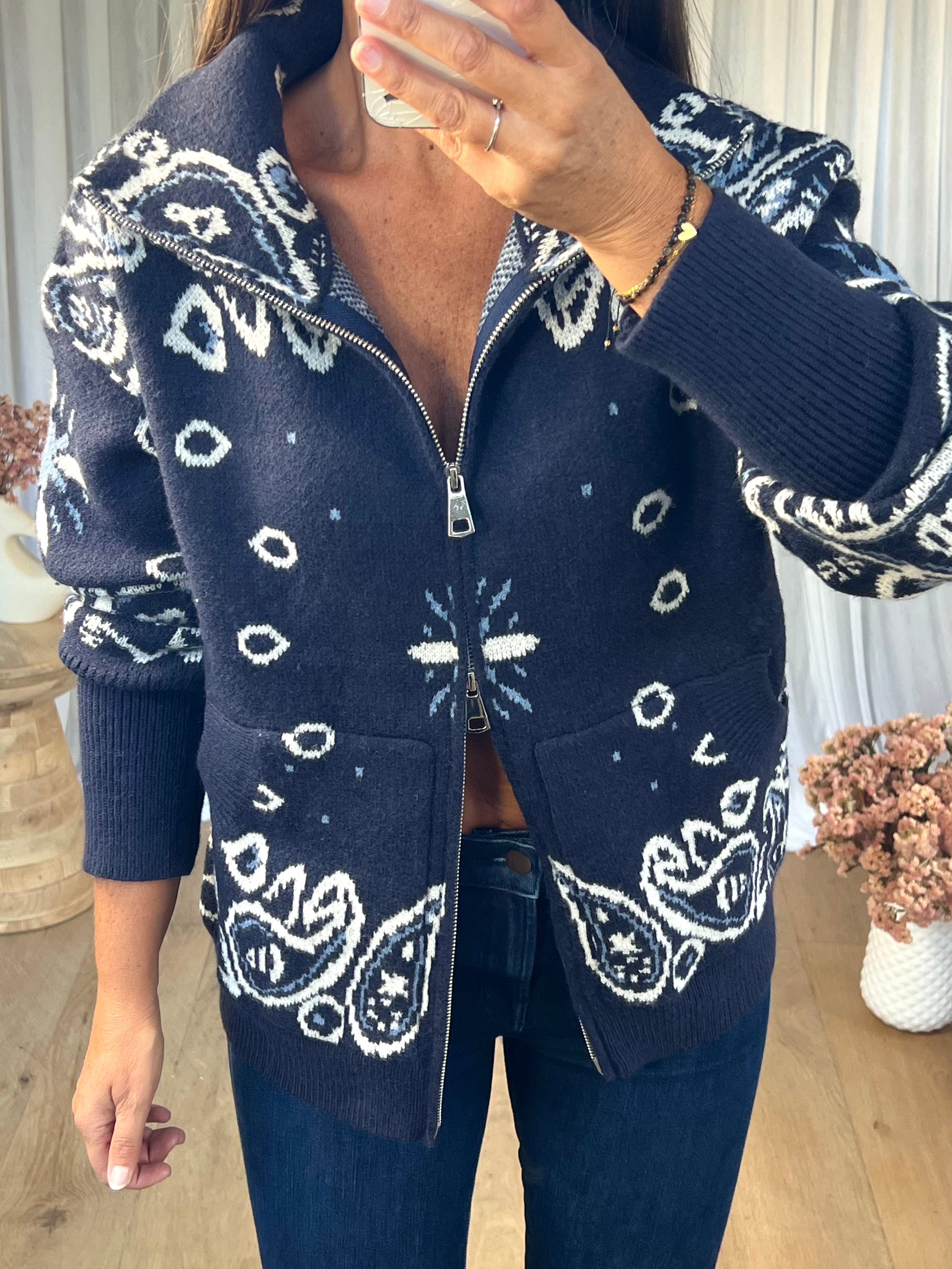 GILET BANDANA MARINE