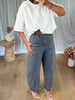 JEANS BALLON GRIS