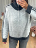 GILET ZIPPÉ BANDES