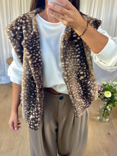 GILET FOURRURE BAMBI
