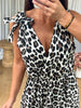 ROBE GAZE NOEUD LEOPARD