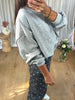 TOP BASILE MANCHES GRIS