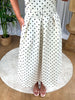 ROBE BUSTIER POIS BLANC