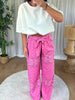 PANTALON BANDANA ROSE