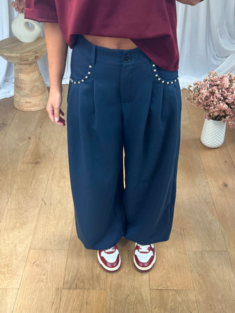 PANTALON RAPHAEL MARINE