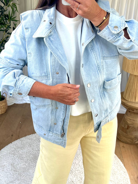 VESTE DÉNITSA BLEU CLAIR