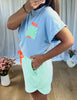 T-SHIRT IBIZA BLEU