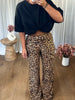 PANTALON FLUIDE LÉOPARD