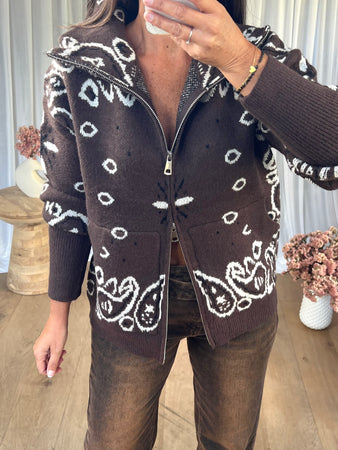 GILET BANDANA CHOCO