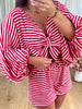ENSEMBLE CROCHET NOEUD ROUGE