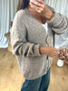 GILET GROS BOUTONS TAUPE