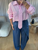 CHEMISE CRAVATE ROSE