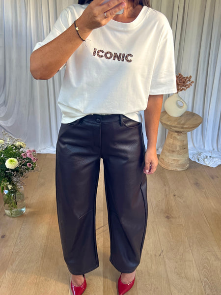 T-SHIRT ICONIQUE LÉOPARD BLANC