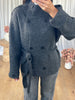 GILET COL MONtANT GRIS