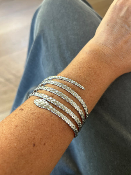 BRACELET SERPENT ARGENTÉ