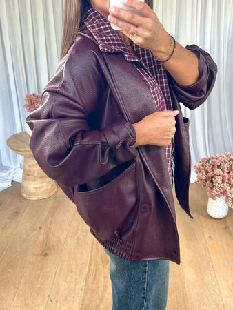 VESTE MILIE BORDEAU