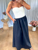 ROBE BRIDGET BUSTIER DENTELLE BLANC