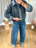JEANS BALLON TAILLE REVERS
