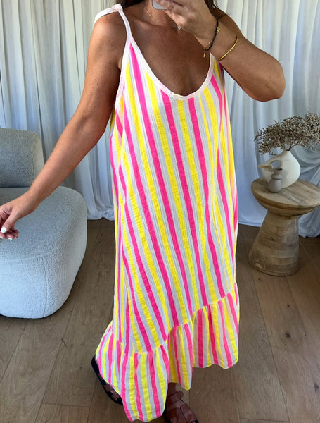 ROBE GAZE MILOS JAUNE