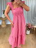 ROBE BRIGITTE ROUGE