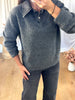 PULL COL CHEMISE EN JEANS