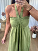 ROBE COTON VERT