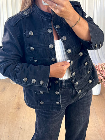 VESTE DENIM OFFICIER