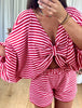 ENSEMBLE CROCHET NOEUD ROUGE