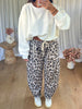 PANTALON JOGGER BARREL LÉOPARD BEIGE