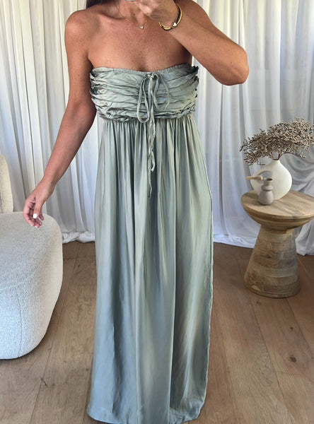 ROBE GREEN GRIS