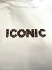 T-SHIRT ICONIC LÉOPARD BLANC
