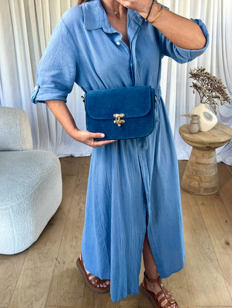 SAC SOLINE DAIM BLEU