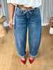JEANS BALLON TAILLE REVERS