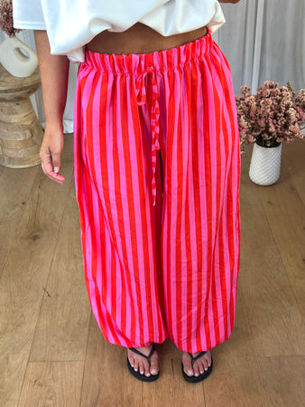 PANTALON BOULE RAYÉ