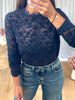 TOP DENTELLE VELOURS