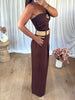 PANTALON CEINTURE CHOCO