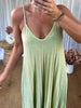 ROBE PLISSÉÉ LUREX ANIS