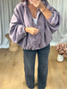 VESTE DENIM PRUNE