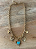 COLLIER CŒURS TURQUOISE