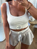 ENSEMBLE JOGGER SHORT BRASSIERE BEIGE