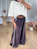 PANTALON SATINÉ JOGGER CHOCO
