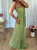 ROBE COTON VERT